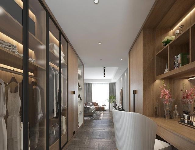 衣帽间|老婆坚持衣帽间做玻璃柜门,我一直反对,完工看到效果后我闭嘴了!