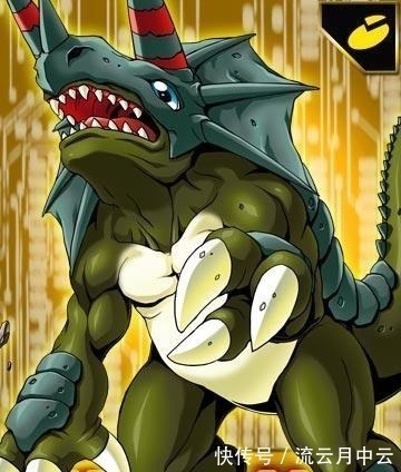 数码兽|数码宝贝有三个角的数码兽,再进化是四圣兽,实力比肩皇家骑士