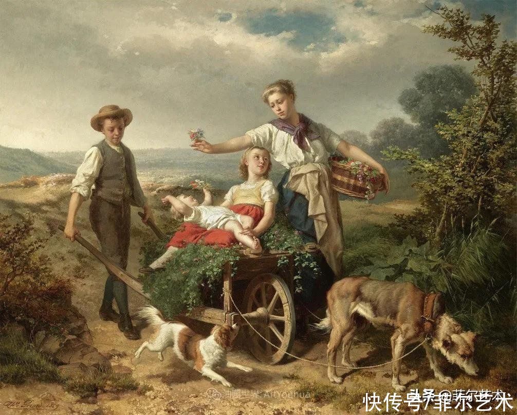 蒂奥多·|乡村生活~比利时画家蒂奥多·杰拉德油画作品欣赏