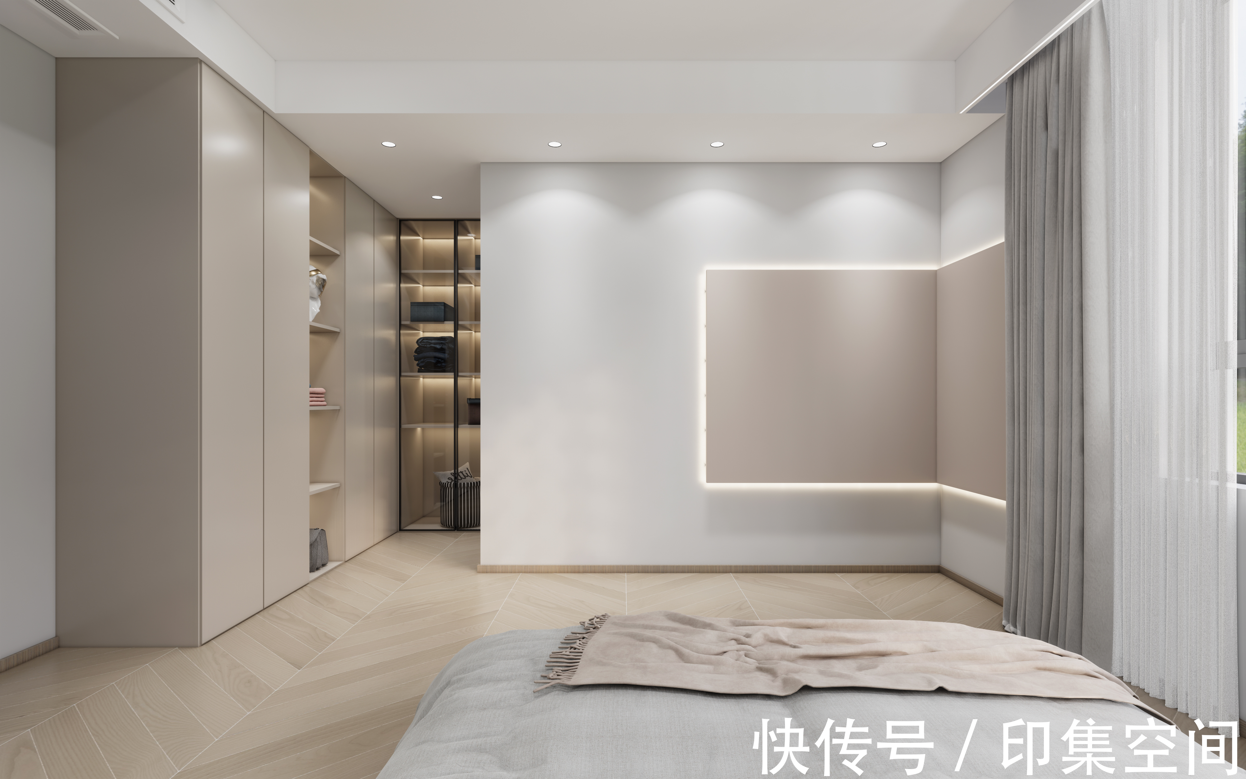 电视墙|极简+悬空电视墙，营造大平层空间感