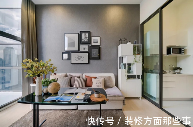 浅色调|30平简约风公寓设计, ?? 一进门几乎能看到房子的全景