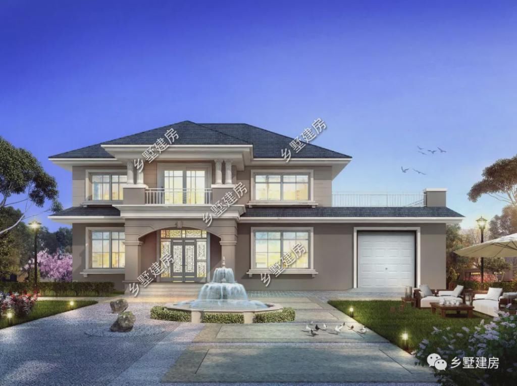 占地面积|分享5款农村自建别墅,带个车库很拉风,成功人士必备