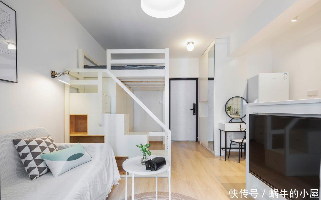 餐厨区|她的24㎡奇葩户型公寓,功能全收纳足,一人住生活也要优雅体面!