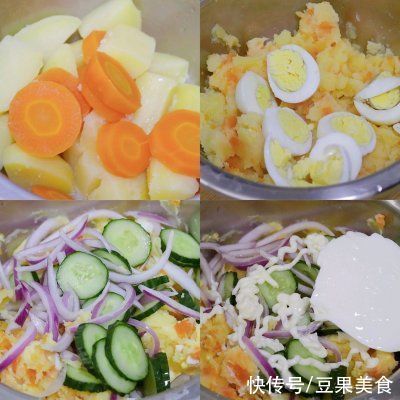 吐司|简单美味，十分钟健康早餐：土豆泥沙拉三明治走起