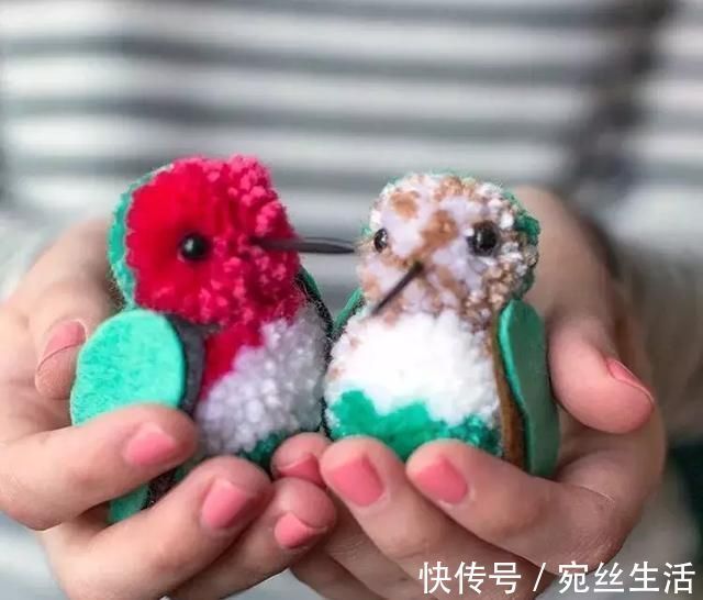 织毛衣剩下一点毛线,留着做什么DIY小鸟玩偶吧,孩子可喜欢了