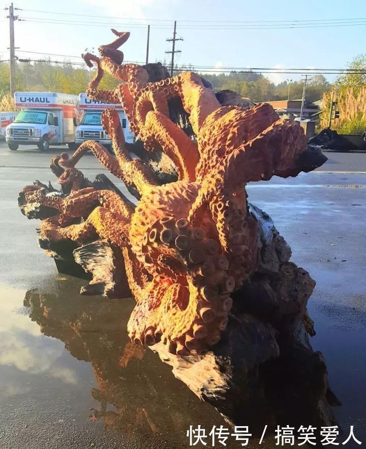 数控车床|4年时间，老外和中国木匠分别玩了一块大木头，创意作品惊艳了