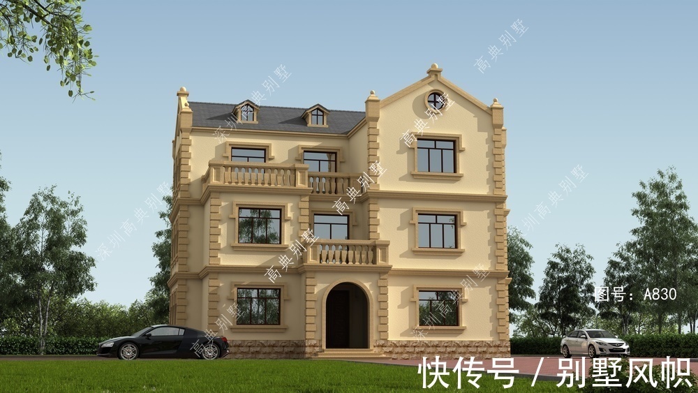 别墅|这款农村自建别墅,立体感强,整体温馨美观。