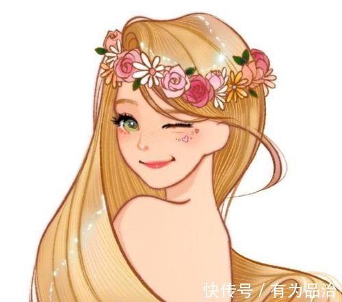 长发公主|迪士尼公主长发缠身形象,乐佩很妖异,爱丽儿透露出性感