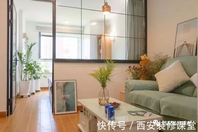 鞋柜|55㎡一室改两室,麻雀虽小五脏俱全