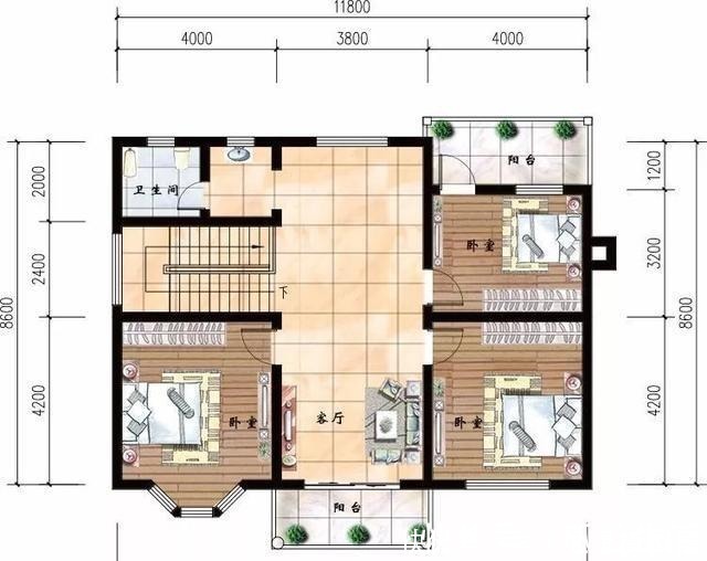 户型|20万建一栋这样的别墅，村里人羡慕，亲戚朋友都想常住！