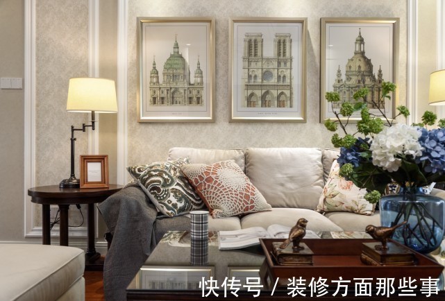 户型|97平美式小三房设计,餐厅小巧精致,美式情调尽显