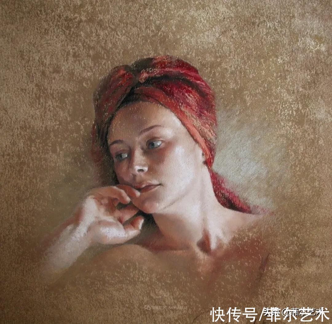 艺术学院$法国女粉彩大师,描绘的女性之美,细腻柔和