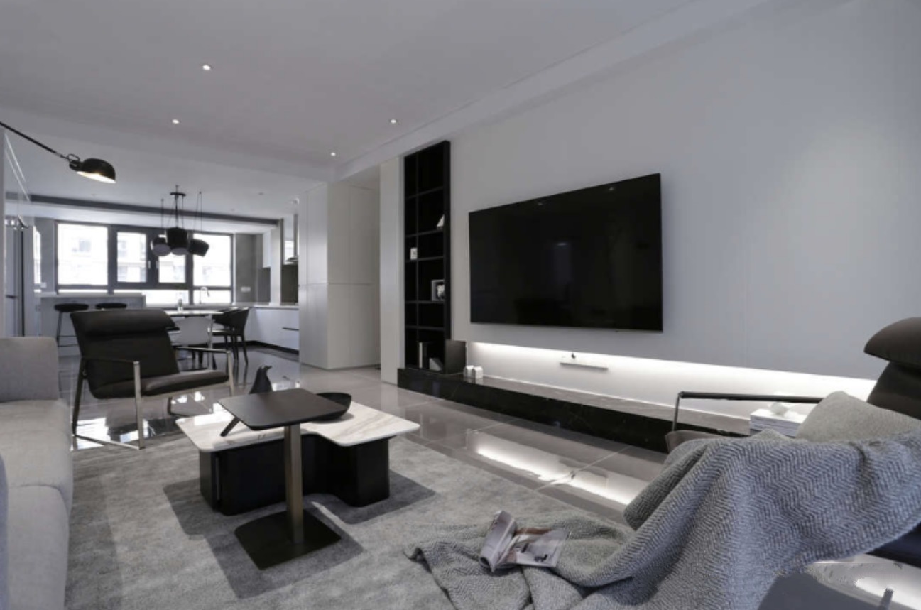 装修|传统装修不高级试一试极简风格设计,收纳藏而不露,场面大气