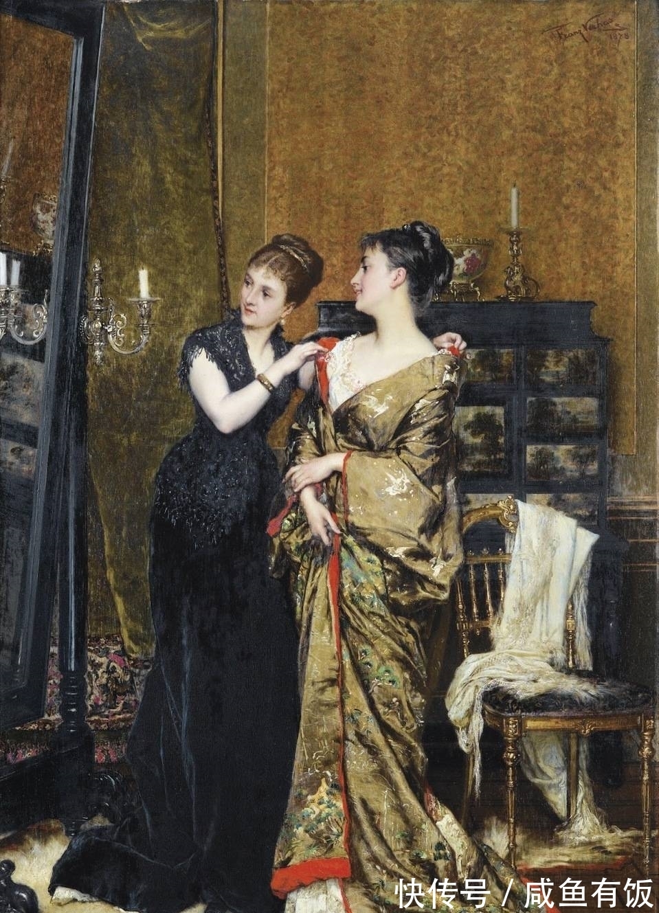 画家|比利时画家弗兰斯.维哈斯Frans Verhas油画人物作品鉴赏