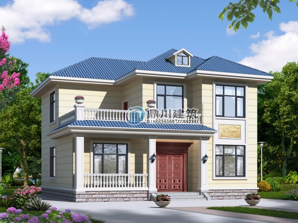 农村|二层农村别墅,占地121平方米,低造价23万,简约自然百看不厌