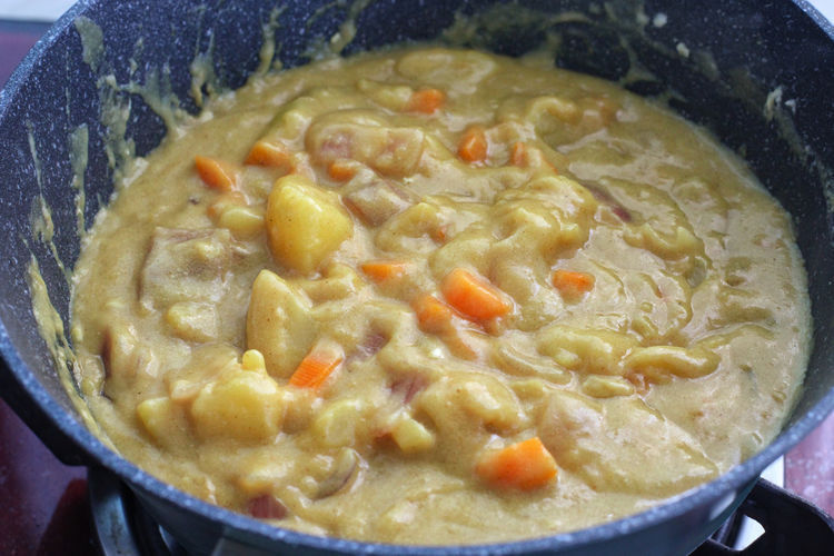 裙带菜|两片猪肉加蔬菜,做成美味咖喱猪排饭,健康实惠孩子们吃得好开心