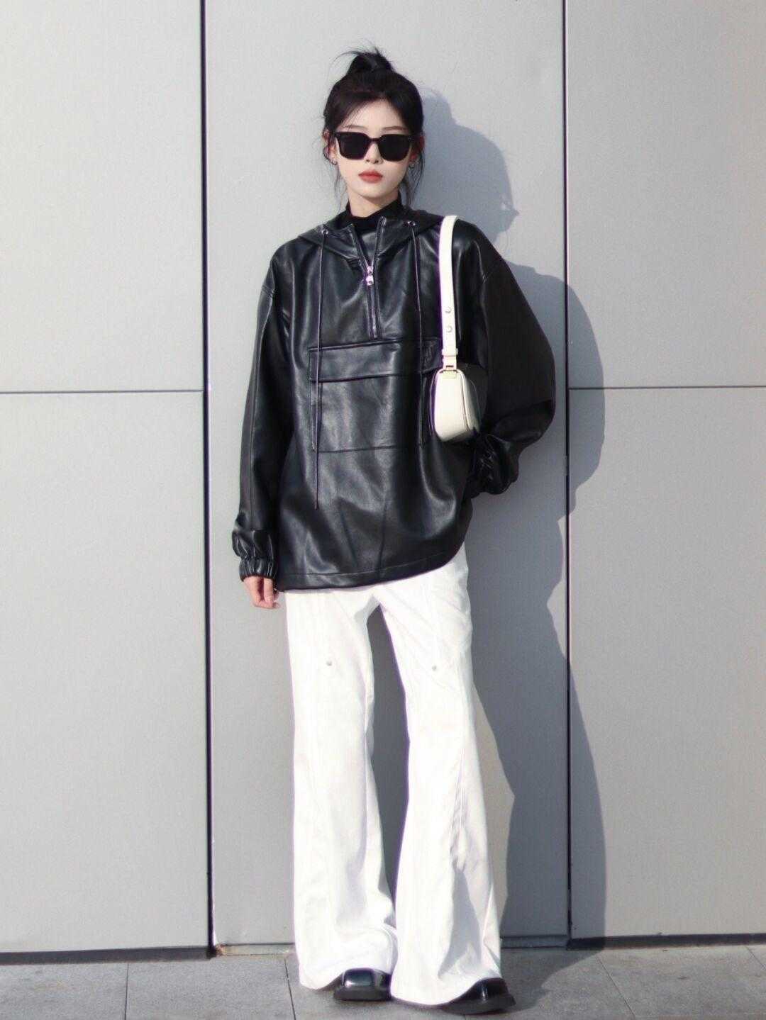 皮衣 冬季穿黑色衣服太枯燥?不妨试试这些搭配方式,帅气酷炫又保暖