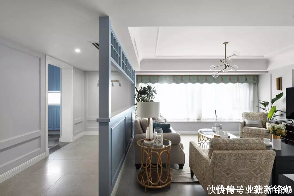 大房型想设计美式轻奢风格,187平的大平层这样设计,优雅高品质