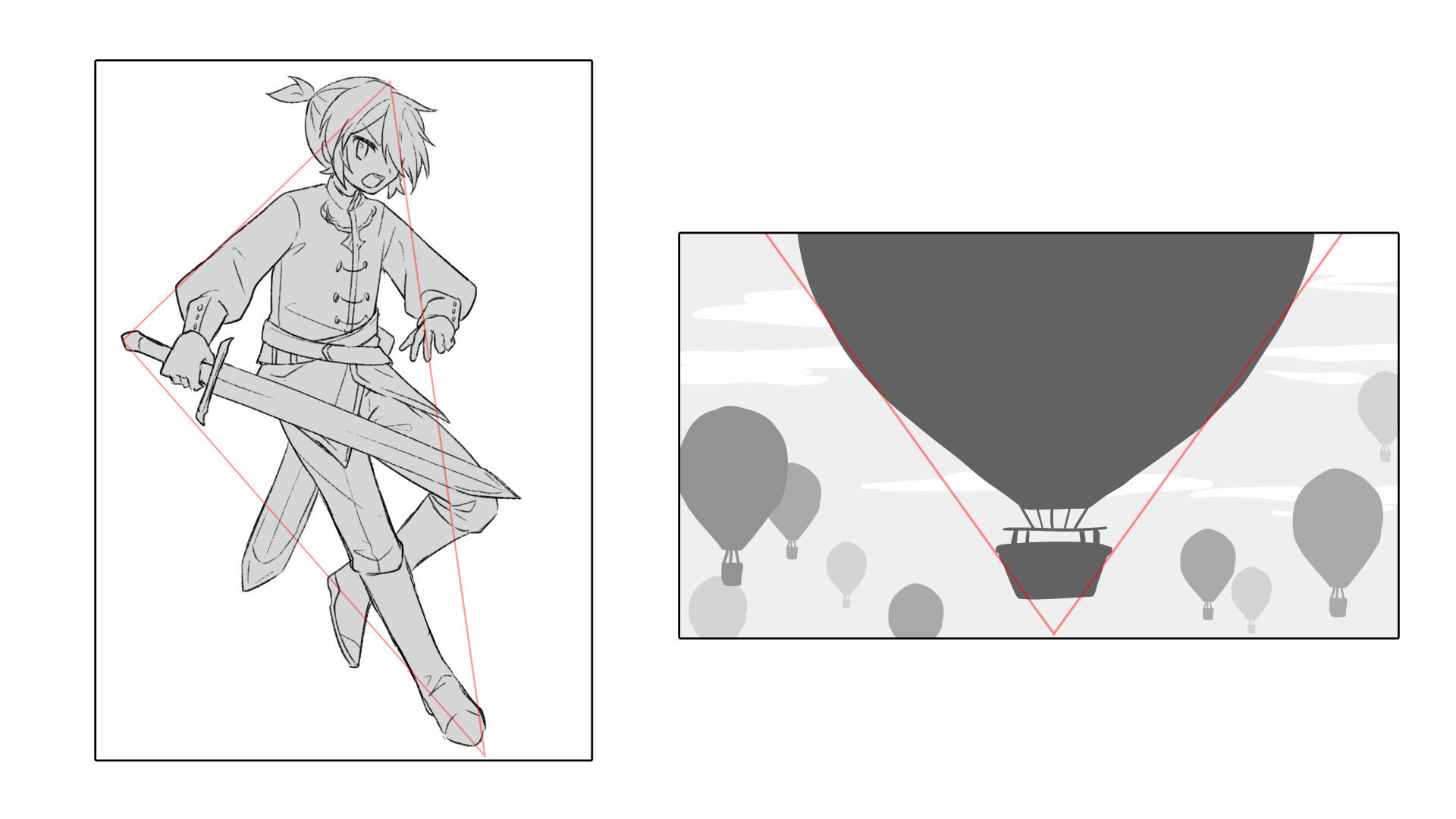 如何学习插画构图?掌握极致构图技巧!超实用绘画教程!