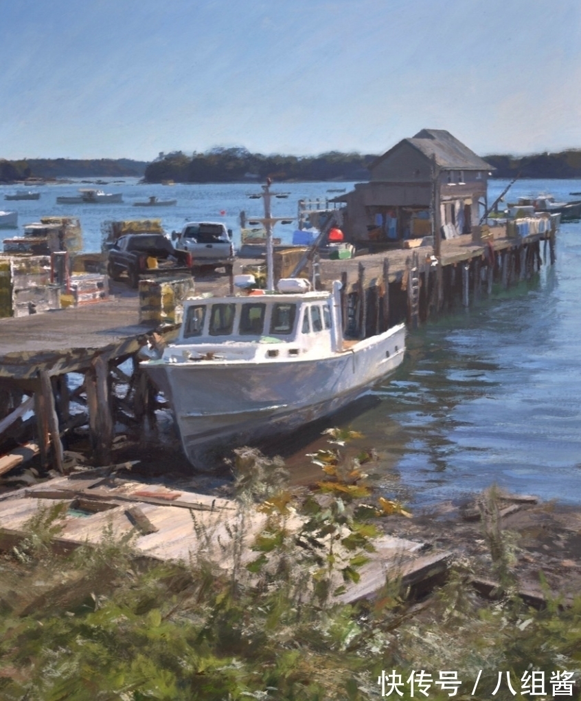 艺术#如此佳作,怎能一个“美”字能够概括——休斯的户外风景画艺术