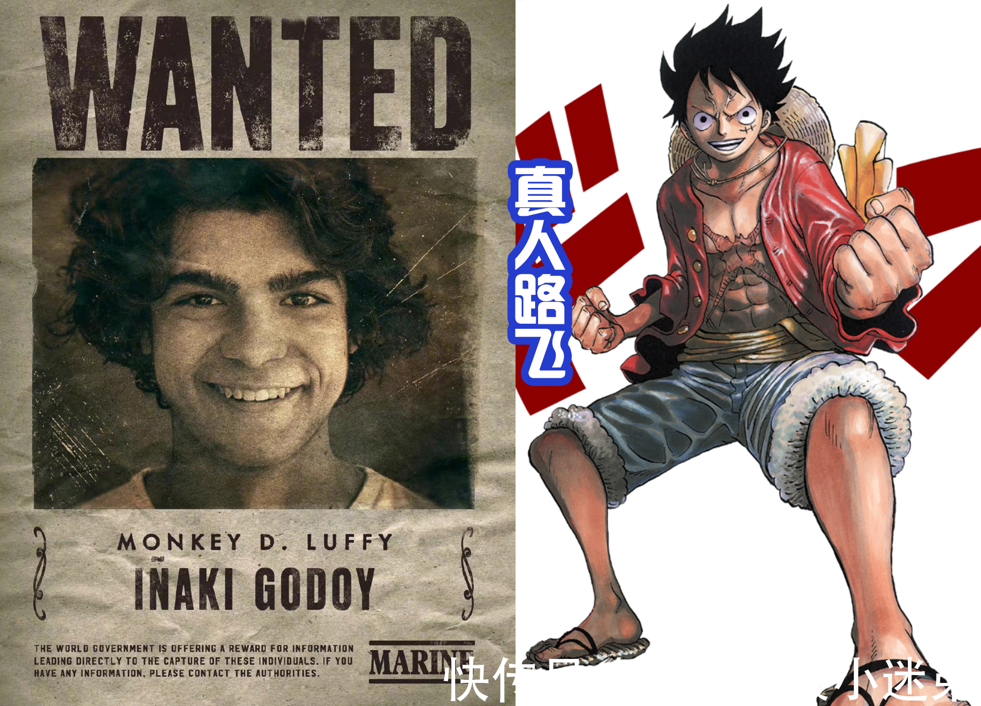 路飞|真人版《海贼王》发布“悬赏”海报,路飞没法看,索隆挺帅气!