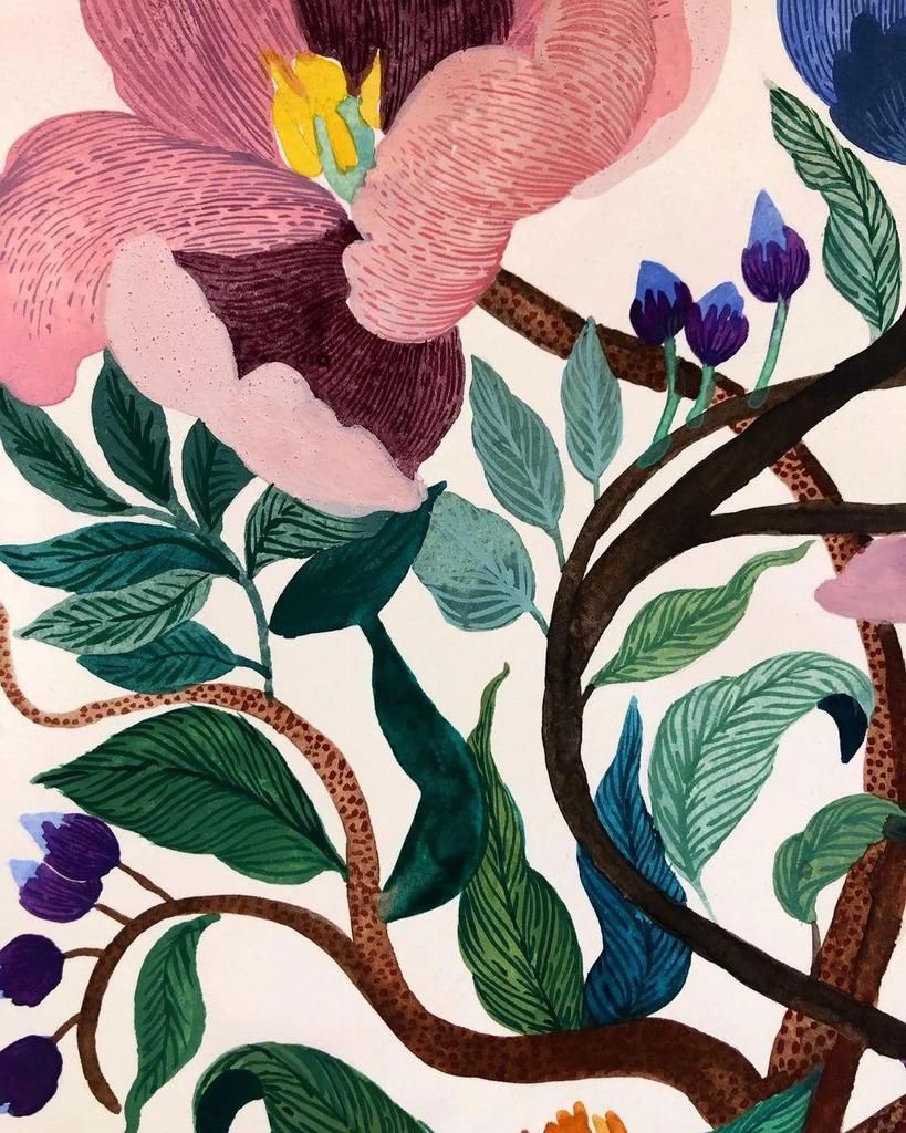  艺术家|水彩平涂，装饰效果太强了，自己动手画一幅，美到邻居羡慕嫉妒！