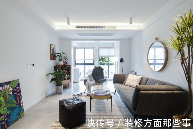 设计|106平简约三居室设计,清新的配色嗅出慵懒的味道