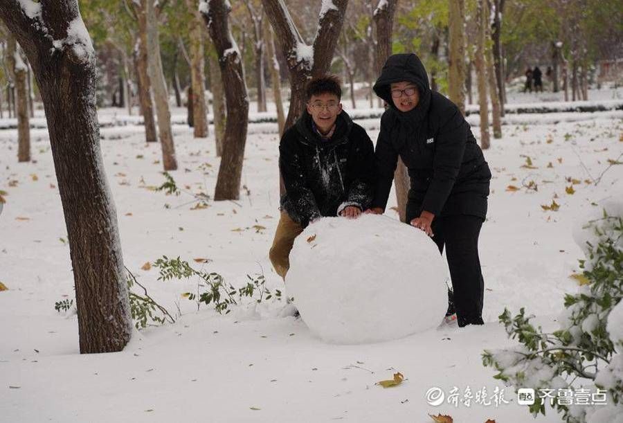 大学生|大雪下的驻济学生：校园里肆无忌惮滚雪球，那是我们的青春啊