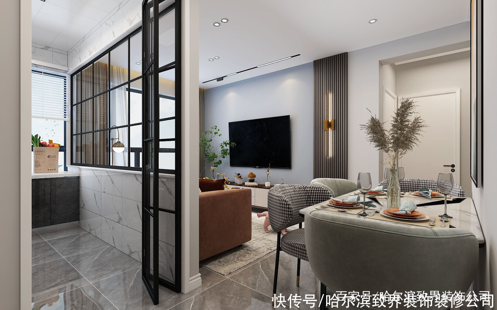 精致|龙湾园著55㎡2室精致的现代风设计每一寸空间都得到合理利用