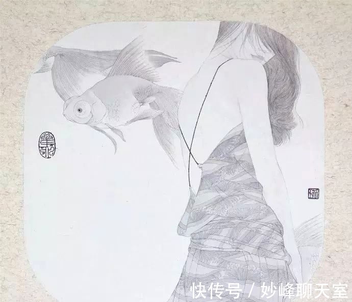 逼真|美女博士画人体,以自己为模特,技法大胆创新,专家:放大看好妙