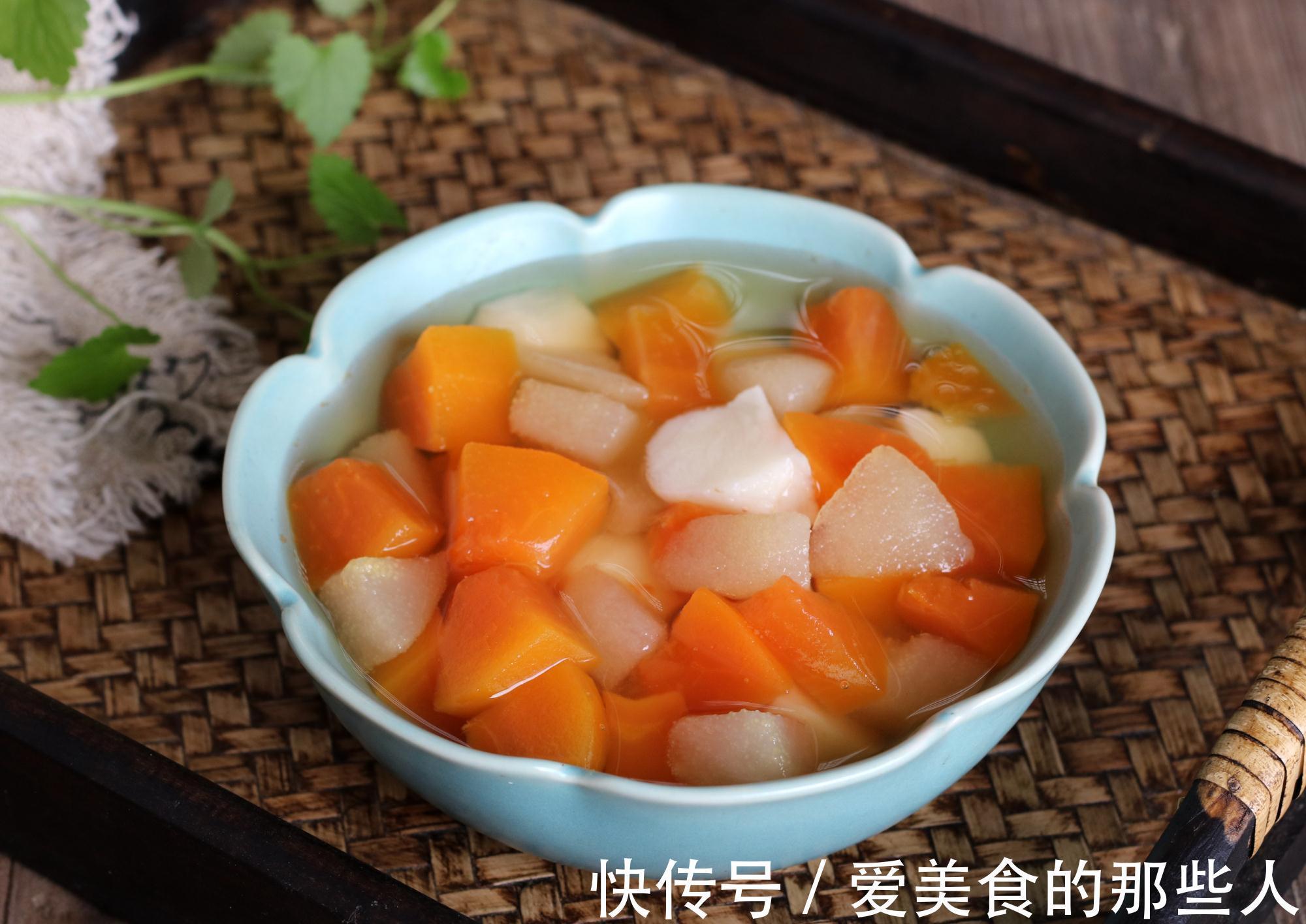 梨块|秋分后，3种碱性水果一起煮，美白润肤降秋燥，易上火的人多吃点