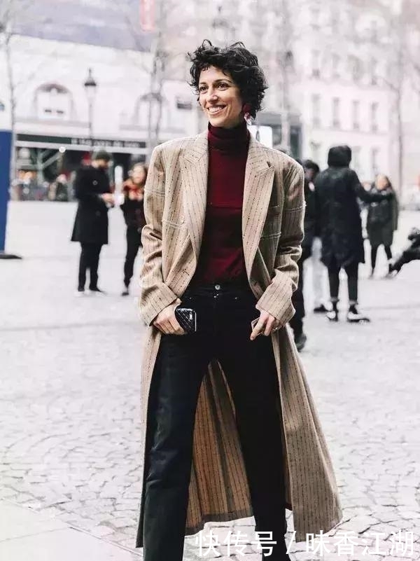 今年最火高领毛衣+大衣,才是秋冬绝配!