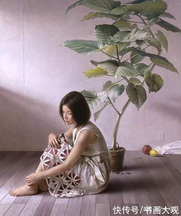 李贵君#日本现代女性肖像绘画——新生代具象画家塩谷亮人物油画作品欣赏