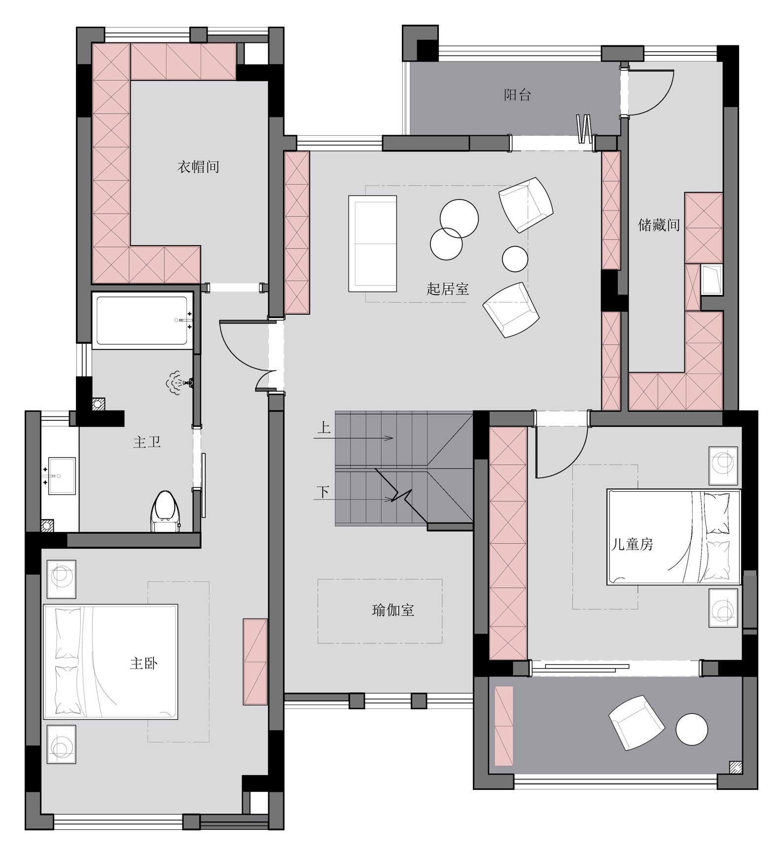 本案|260㎡北欧风跃层,简单舒适低调,宁静中蕴藏美感