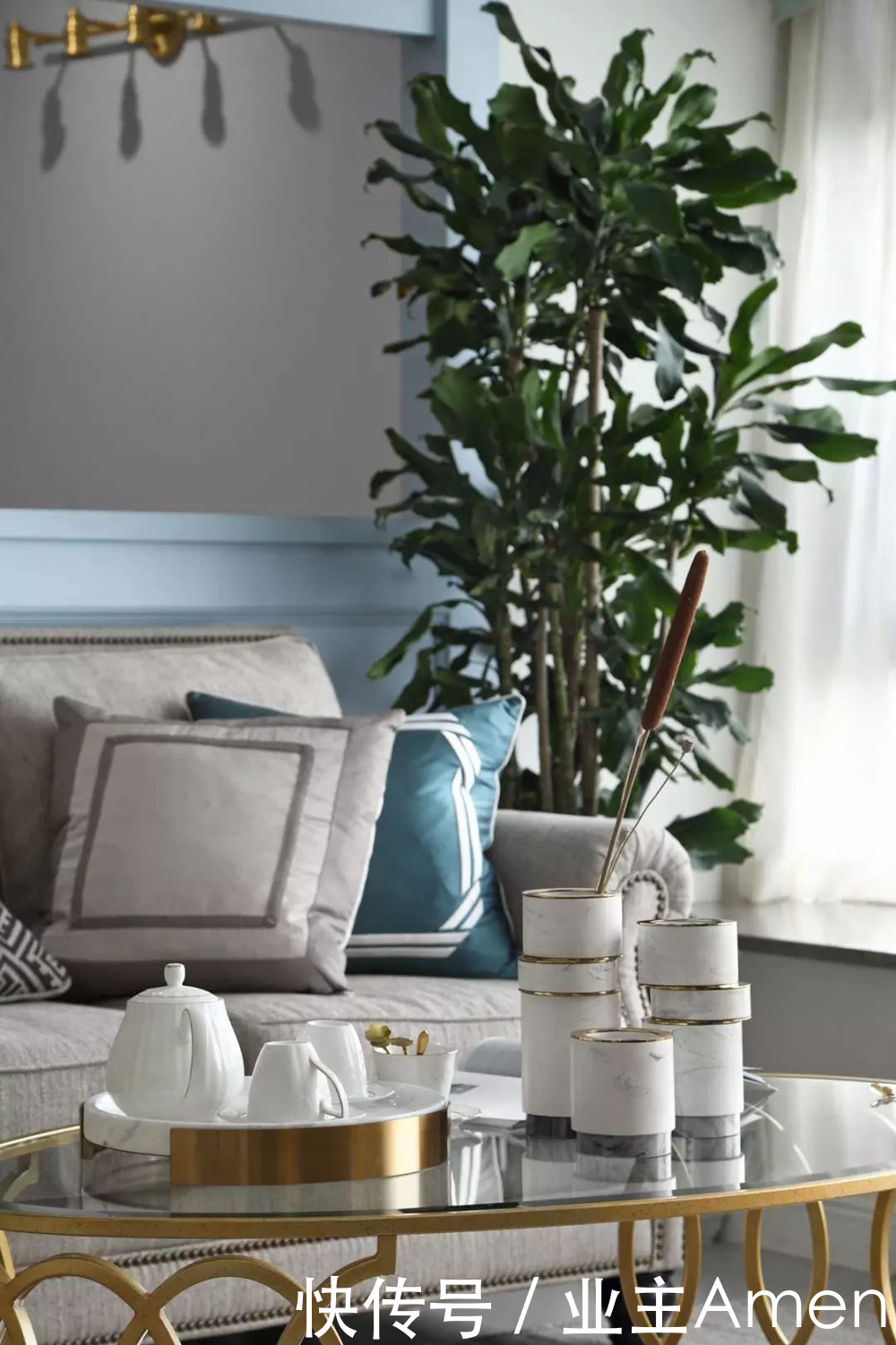 轻奢风格|大房型想设计美式轻奢风格,187平的大平层这样设计,优雅高品质