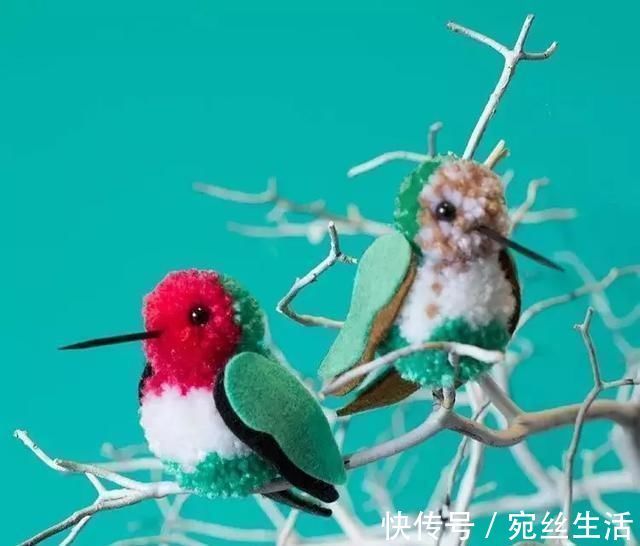 织毛衣剩下一点毛线，留着做什么DIY小鸟玩偶吧，孩子可喜欢了