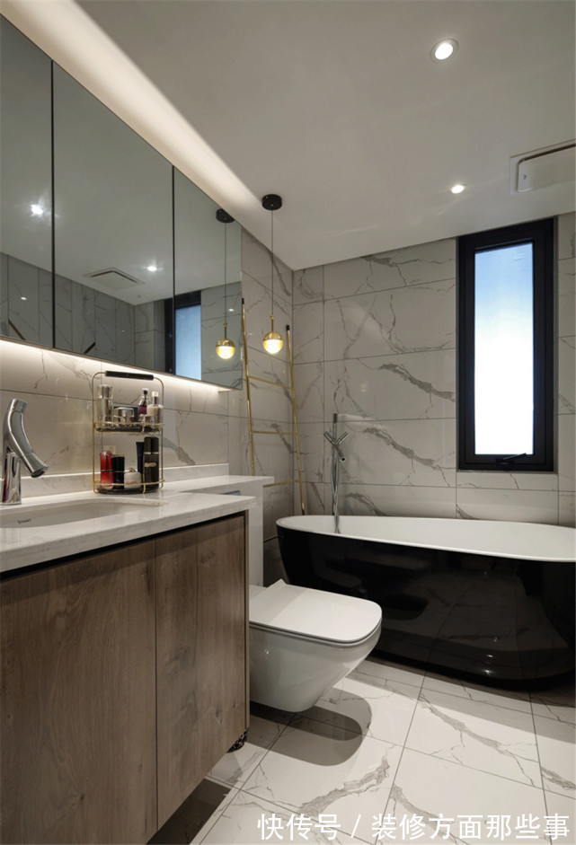 卫浴|110平现代风三居室抛弃多余的元素,倚窗而坐、好不惬意!