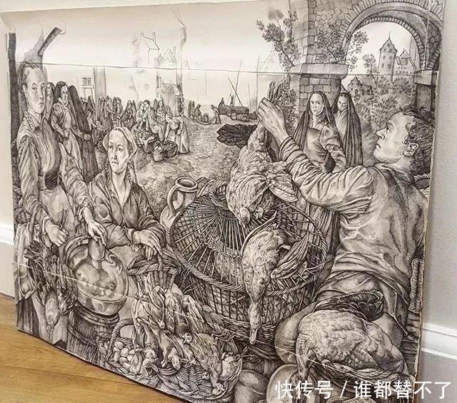 针管$全球最抠女画家，用一支2元针管笔惊艳世界，连英国皇室都惊叹