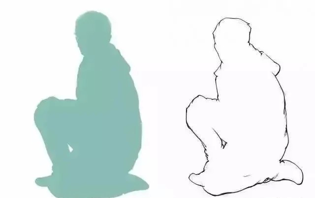 衣褶$你画的蹲姿动态速写是不是很容易“扑街”?