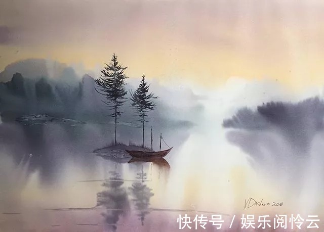 屏保$充满仙气的水彩画,每一张都可以用来做屏保!