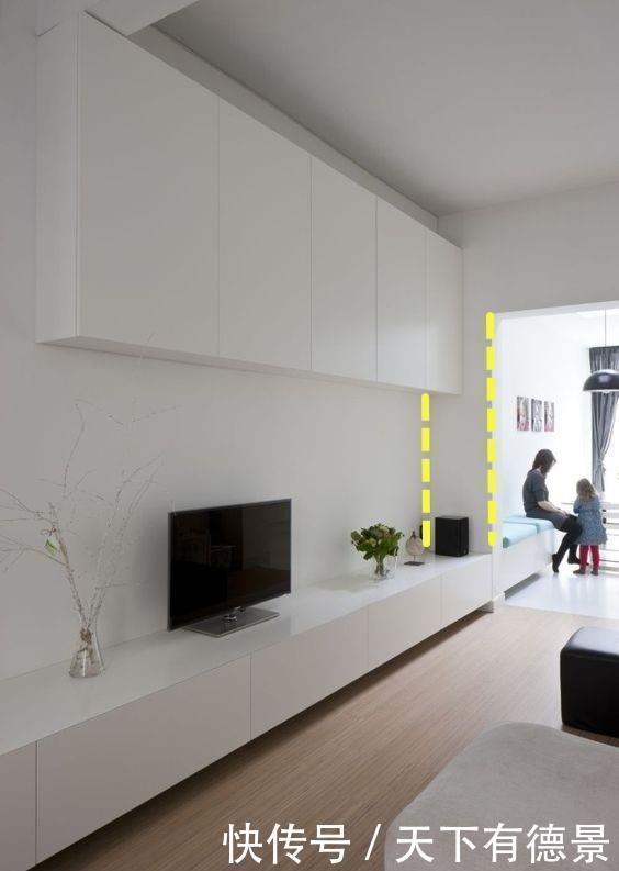 电视柜|电视柜越长越好，靠墙打到窗户边，上面坐人下面收纳，1㎡不浪费