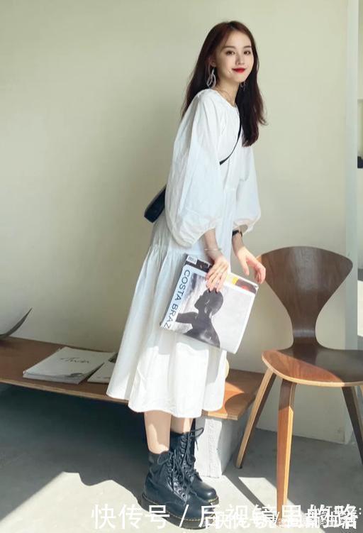 马丁靴|初秋穿搭怎能少了马丁靴时髦又百搭,还很显腿长