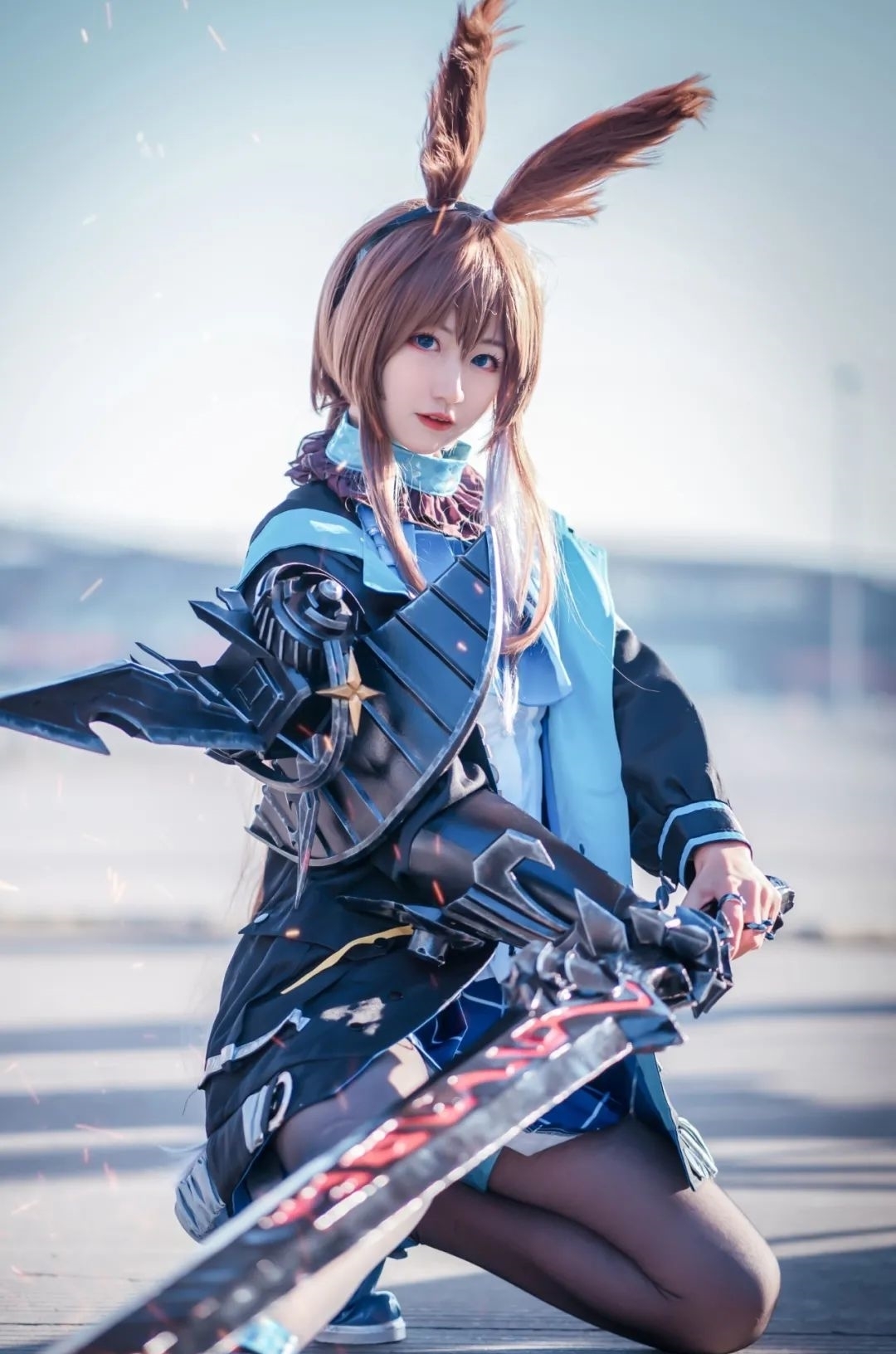 阿米娅|cos:近卫阿米娅cos正片@风眠眠