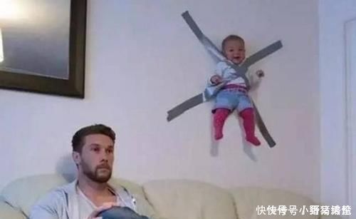 孩子|“最懒爸爸”火了，为偷懒想出哄娃妙招，宝宝一个人玩得不亦乐乎