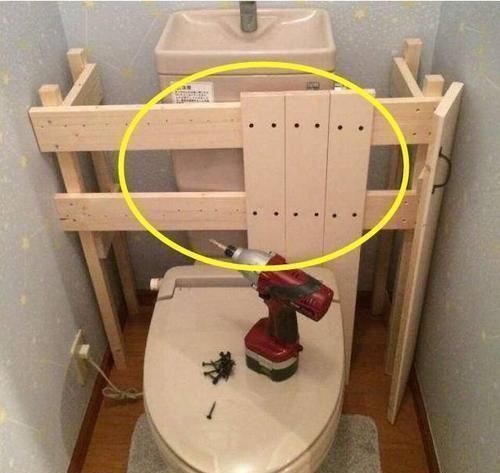 卫生间|老公在马桶水箱上做柜子,太聪明了,连老师傅看到也愣住