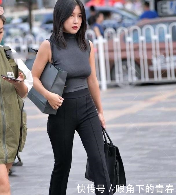 显瘦|气质辣妈,穿搭黑色高腰裤,显瘦,更显身材的美