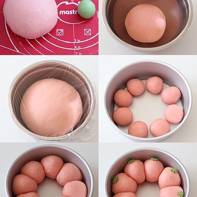 柔软拉丝超可爱草莓挤挤面包