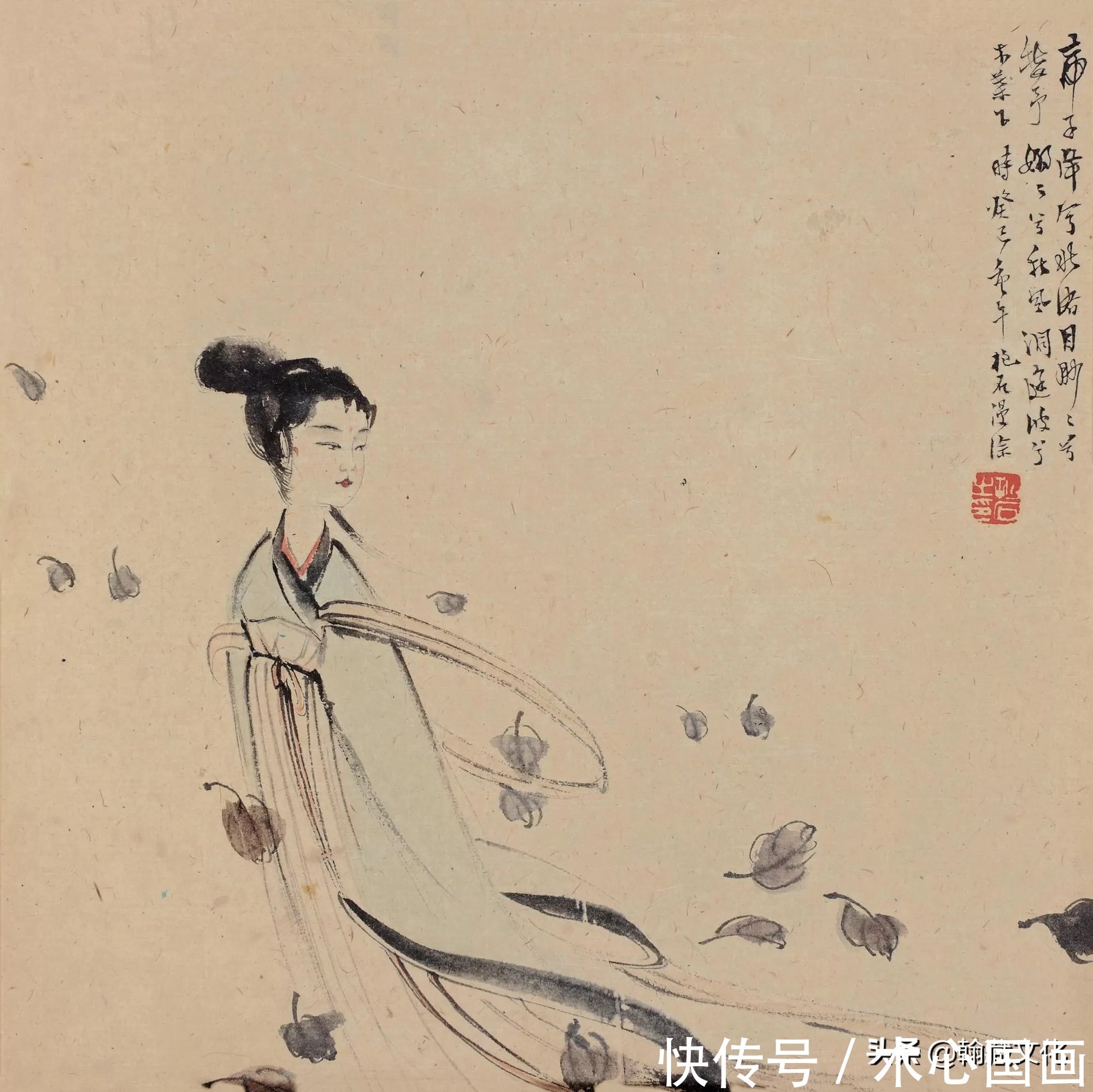 中国画$傅抱石人物画精选