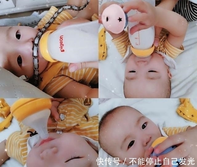 奶瓶|“脚扶奶瓶”的喝奶宝宝火了,开发奇葩吃奶姿势,网友骨骼清奇