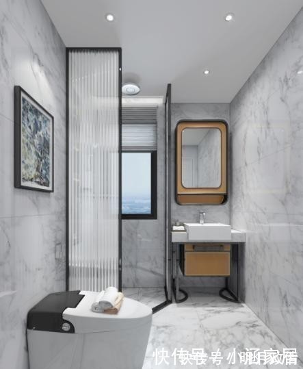 瓷砖|卫生间的地面别只会贴瓷砖,头次见闺蜜家这样设计,防滑又高档!